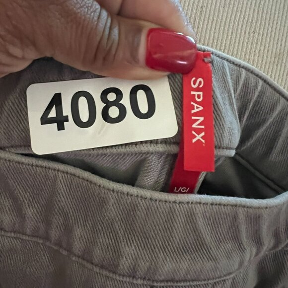 🟣 Spanx Womens Gray Skinny Legs Jegging Jeans Size Large - Picture 12 of 12